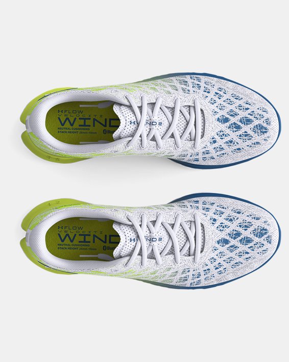 Men's UA Flow Velociti Wind 2 Running Shoes, White, pdpMainDesktop image number 2